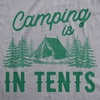 Womens Funny Animal T Shirts Cute and Sarcastic Nature Tees for Women(Light Heather Grey – in Tents)