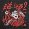 Mens Evil Dead 2 T Shirts Funny Horror Movie Tees for Guys | Funny T Shirts, Halloween Apparel for Men, Cool Movie Short Sleeve, Soft Cotton Blend, Novelty Tees for Guys(Heather Black – Evil Dead 2 Spiral)