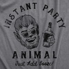 Mens Funny Halloween Shirts Spooky Scary October Tees for Guys | Funny T Shirts, Halloween Apparel for Men, Cool Short Sleeve, Soft Cotton Blend, Novelty Tees for Guys(Dark Heather Grey – Animal)