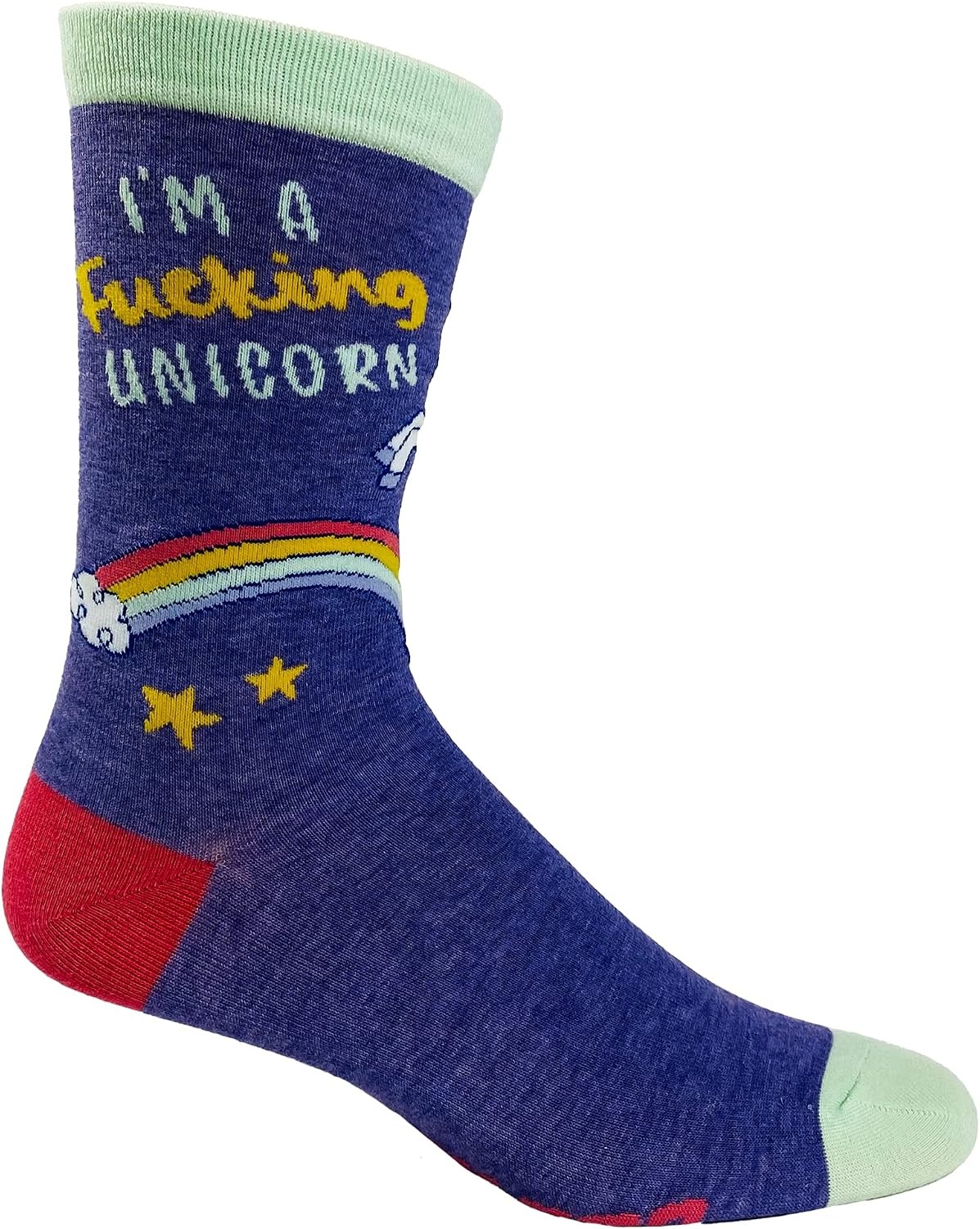 image:imageSarcastic Womens Socks with Funny Sayings and Crazy Language for Girls Funny Graphic Socks Graphic Sock Cool Sarcastic Sock Stretchy and Soft Novelty SocksF Unicorn