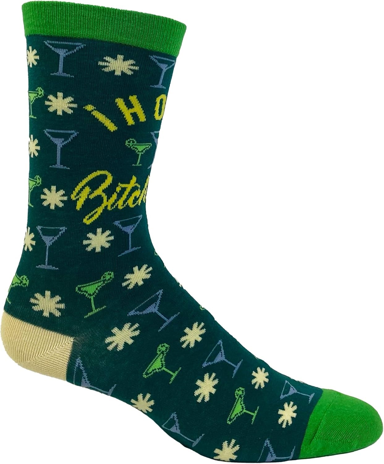 image:imageSarcastic Womens Socks with Funny Sayings and Crazy Language for Girls Funny Graphic Socks Graphic Sock Cool Sarcastic Sock Stretchy and Soft Novelty SocksHola B