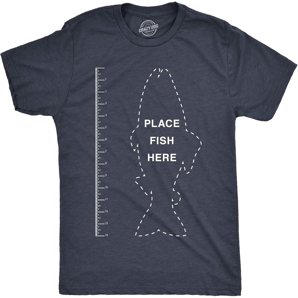 image:imageFunny Dad Shirts for Handyman Lawn and Garage Tees for Fathers Day  Mechanic Shirts for Dads Funny T Shirts Dad Joke Apparel for Men Cool Mechanic Short Sleeve Soft Cotton Blend NoveltyHeather Navy  Fish Ruler
