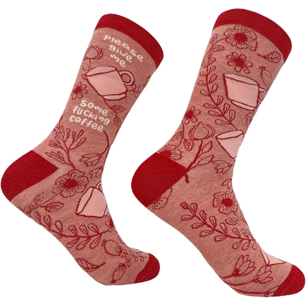 image:imageSarcastic Womens Socks with Funny Sayings and Crazy Language for Girls Funny Graphic Socks Graphic Sock Cool Sarcastic Sock Stretchy and Soft Novelty SocksGive Me Some