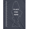 Funny Dad Shirts for Handyman Lawn and Garage Tees for Fathers Day | Mechanic Shirts for Dads, Funny T Shirts, Dad Joke Apparel for Men, Cool Mechanic Short Sleeve, Soft Cotton Blend, Novelty(Heather Navy – Fish Ruler)