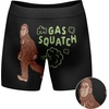 Funnys Boxers for Dad Fathers Day Briefs Graphic Novelty Underwear for Dad | Funny Graphic Boxers, Dad Joke , Cool Dinosaur, Soft Stretchy Cotton Blend for Comfort, Mens Novelty Boxer Briefs(Gas Squatch)
