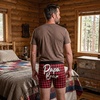 Funnys Boxers for Dad Fathers Day Briefs Graphic Novelty Underwear for Dad | Funny Graphic Boxers, Dad Joke , Cool Dinosaur, Soft Stretchy Cotton Blend for Comfort, Mens Novelty Boxer Briefs(Papa Bear V2)