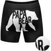 Funnys Boxers for Dad Fathers Day Briefs Graphic Novelty Underwear for Dad | Funny Graphic Boxers, Dad Joke , Cool Dinosaur, Soft Stretchy Cotton Blend for Comfort, Mens Novelty Boxer Briefs(Papa Bear)