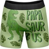 Funnys Boxers for Dad Fathers Day Briefs Graphic Novelty Underwear for Dad | Funny Graphic Boxers, Dad Joke , Cool Dinosaur, Soft Stretchy Cotton Blend for Comfort, Mens Novelty Boxer Briefs(Paapasaurus)