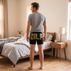 Funnys Boxers for Dad Fathers Day Briefs Graphic Novelty Underwear for Dad | Funny Graphic Boxers, Dad Joke , Cool Dinosaur, Soft Stretchy Cotton Blend for Comfort, Mens Novelty Boxer Briefs(Dilf)