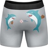 Funnys Boxers for Dad Fathers Day Briefs Graphic Novelty Underwear for Dad | Funny Graphic Boxers, Dad Joke , Cool Dinosaur, Soft Stretchy Cotton Blend for Comfort, Mens Novelty Boxer Briefs(Daddy Shark)