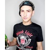 Mens Blood Light T Shirt Funny Halloween Beer Parody Vampire Tee for Guys | Funny T Shirts, Halloween Apparel for Men, Cool Adult Humor Short Sleeve, Soft Cotton Blend, Novelty Tees for Guys(Heather Black)