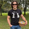 Mens My Butt Hurts Funny Easter Egg Chocolate Bunny T Shirt | Funny T Shirts, Easter Apparel for Men, Cool Sarcastic Short Sleeve, Soft Cotton Blend, Novelty Tees for Guys(Black)