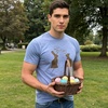 Mens My Butt Hurts Funny Easter Egg Chocolate Bunny T Shirt | Funny T Shirts, Easter Apparel for Men, Cool Sarcastic Short Sleeve, Soft Cotton Blend, Novelty Tees for Guys(Green)