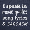 Mens Sarcastic Humor T Shirts Funny Graphic Novelty Tees for Guys | Funny T Shirts, Sarcastic Apparel for Men, Cool Short Sleeve, Soft Cotton Blend, Novelty Tees for Guys(Heather Navy – Quotes Lyrics Sarcasm)