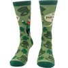 Women’s Top of The Morning to Ya Socks Funny Cute Irish Leprechaun Footwear | Funny Graphic Socks, Saint Patrick’s Day Sock, Cool Sock, Stretchy and Soft, Novelty Socks