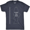 Funny Dad Shirts for Handyman Lawn and Garage Tees for Fathers Day | Mechanic Shirts for Dads, Funny T Shirts, Dad Joke Apparel for Men, Cool Mechanic Short Sleeve, Soft Cotton Blend, Novelty(Heather Navy – Fish Ruler)