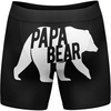 Funnys Boxers for Dad Fathers Day Briefs Graphic Novelty Underwear for Dad | Funny Graphic Boxers, Dad Joke , Cool Dinosaur, Soft Stretchy Cotton Blend for Comfort, Mens Novelty Boxer Briefs(Papa Bear)