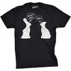 Mens My Butt Hurts Funny Easter Egg Chocolate Bunny T Shirt | Funny T Shirts, Easter Apparel for Men, Cool Sarcastic Short Sleeve, Soft Cotton Blend, Novelty Tees for Guys(Black)