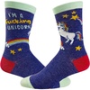 Sarcastic Womens Socks with Funny Sayings and Crazy Language for Girls | Funny Graphic Socks, Graphic Sock, Cool Sarcastic Sock, Stretchy and Soft, Novelty Socks(F Unicorn)