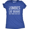 Womens Zombies Eat Brains so You’re Safe Funny T Shirt | Funny T Shirts, Halloween Tops for Women, Cool Sarcastic Top, Zombie, Soft Cotton Blend, Women’s Novelty Tees(Heather Royal)