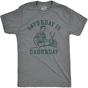 Funny Dad Shirts for Handyman Lawn and Garage Tees for Fathers Day | Mechanic Shirts for Dads, Funny T Shirts, Dad Joke Apparel for Men, Cool Mechanic Short Sleeve, Soft Cotton Blend, Novelty(Dark Heather Grey – Dadurday)