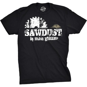 Funny Dad Shirts for Handyman Lawn and Garage Tees for Fathers Day | Mechanic Shirts for Dads, Funny T Shirts, Dad Joke Apparel for Men, Cool Mechanic Short Sleeve, Soft Cotton Blend, Novelty(Heather Black – Sawdust Glitter)