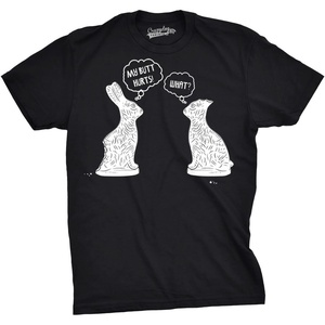Mens My Butt Hurts Funny Easter Egg Chocolate Bunny T Shirt | Funny T Shirts, Easter Apparel for Men, Cool Sarcastic Short Sleeve, Soft Cotton Blend, Novelty Tees for Guys(Black)