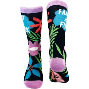 Sarcastic Womens Socks with Funny Sayings and Crazy Language for Girls | Funny Graphic Socks, Graphic Sock, Cool Sarcastic Sock, Stretchy and Soft, Novelty Socks(Fancy as F)