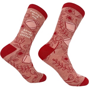 Sarcastic Womens Socks with Funny Sayings and Crazy Language for Girls | Funny Graphic Socks, Graphic Sock, Cool Sarcastic Sock, Stretchy and Soft, Novelty Socks(Give Me Some)