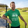 Mens Best Dad By Par T Shirt Funny Fathers Day Golf Tee | Funny T Shirts, Dad Joke Apparel for Men, Cool Golf Short Sleeve, Soft Cotton Blend, Novelty Tees for Guys(Heather Green – Easily Distracted)