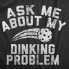 Mens Funny Pickleball T Shirts Hilarious Pickleball Sports Tees for Guys(Dinking Problem)