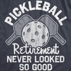 Mens Funny Pickleball T Shirts Hilarious Pickleball Sports Tees for Guys(Retirement)