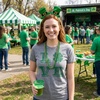 Womens St Patricks Day Shirt Lucky Love Clover Shamrock Tee | Funny T Shirts, Saint Patrick’s Day Tops for Women, Cool Love Top, Soft Cotton Blend, Women’s Novelty Tees(Light Heather Grey)