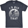 Mens Funny Pickleball T Shirts Hilarious Pickleball Sports Tees for Guys(Id Hit That)