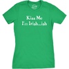 Womens Im Irish ish so Kiss Me Funny Saint Patricks Day T Shirt | Funny T Shirts, Saint Patrick’s Day Tops for Women, Cool Top, Soft Cotton Blend, Women’s Novelty Tees(Green)