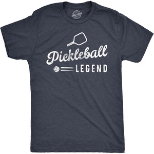 Mens Funny Pickleball T Shirts Hilarious Pickleball Sports Tees for Guys(Legend)