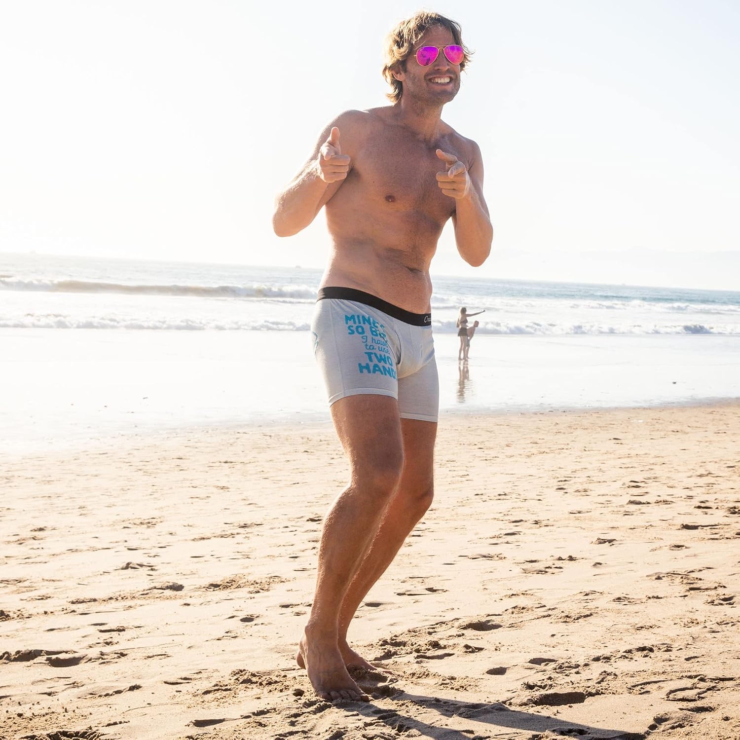 image:imageFunny Fishing and Hunting Boxers for Men Sarcastic Briefs for Guys Deer and Fishing Joke Underwear Funny Graphic Boxers Dad Joke Cool Hunting Sarcastic Soft Stretchy Cotton Blend forTwo Hands