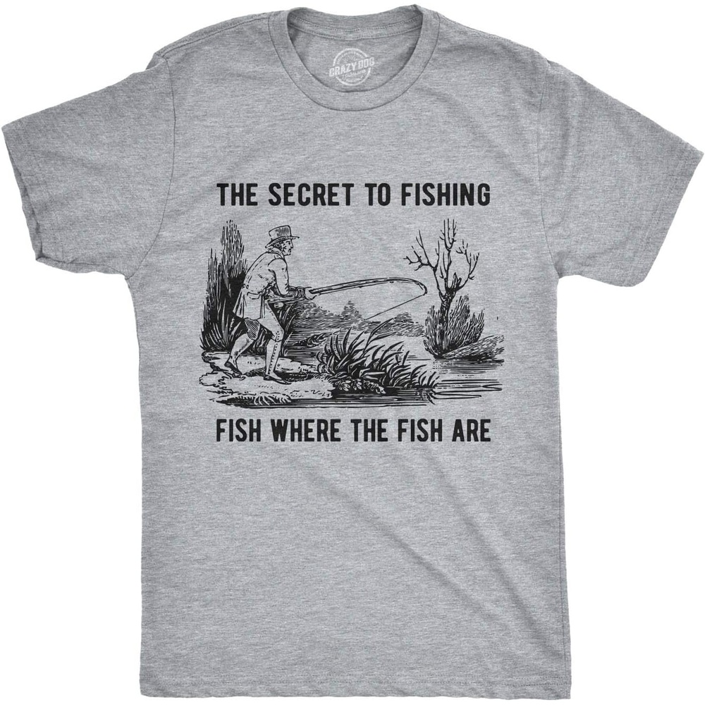 image:imageFunny Dad T Shirts Sarcastic Husband Tees Joke Humor for Father  Funny T Shirts Dad Joke Apparel for Men Cool Mechanic Short Sleeve Soft Cotton Blend Novelty Tees for GuysFishing Secret