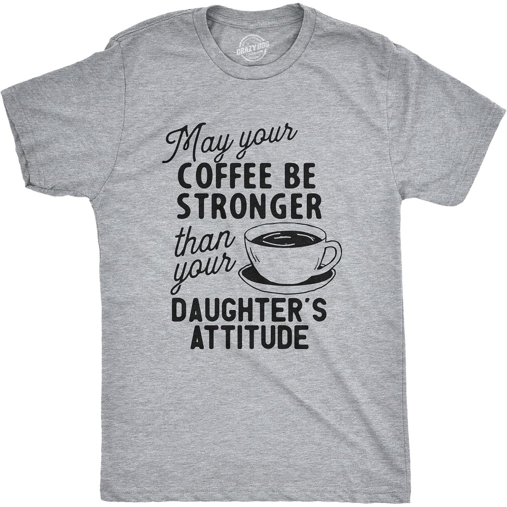 image:imageFunny Dad T Shirts Sarcastic Husband Tees Joke Humor for Father Funny T Shirts Dad Joke Apparel for Men Cool Mechanic Short Sleeve Soft Cotton Blend Novelty Tees for GuysStrong Coffee
