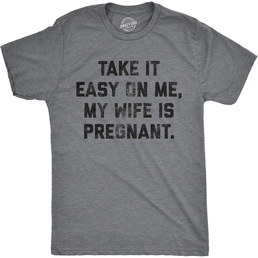 image:imageFunny Dad T Shirts Sarcastic Husband Tees Joke Humor for Father Funny T Shirts Dad Joke Apparel for Men Cool Mechanic Short Sleeve Soft Cotton Blend Novelty Tees for GuysPregnant Wife
