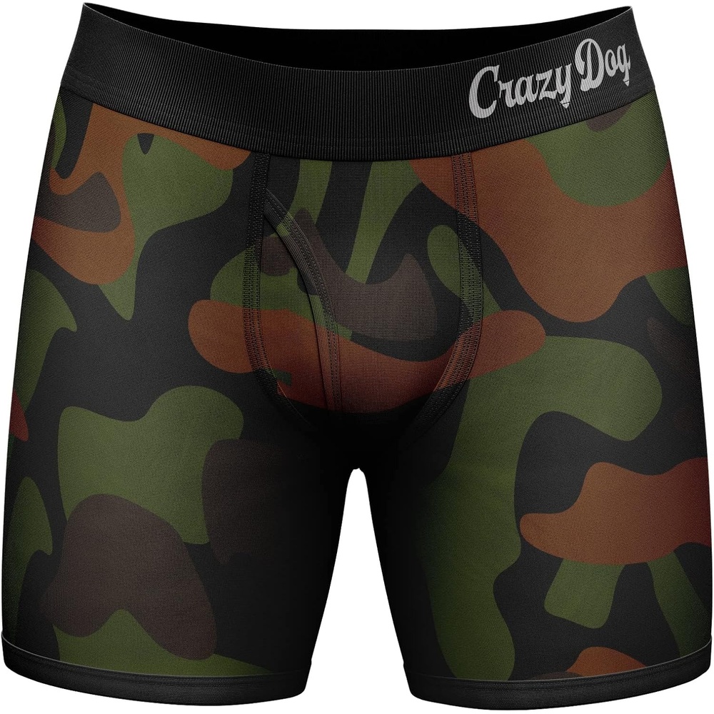 image:imageFunny Fishing and Hunting Boxers for Men Sarcastic Briefs for Guys Deer and Fishing Joke Underwear Funny Graphic Boxers Dad Joke Cool Hunting Sarcastic Soft Stretchy Cotton Blend forTrophy Husband