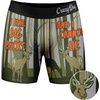 Funny Fishing and Hunting Boxers for Men Sarcastic Briefs for Guys | Deer and Fishing Joke Underwear, Funny Graphic Boxers, Dad Joke , Cool Hunting, Sarcastic, Soft Stretchy Cotton Blend for(Big Bucks)