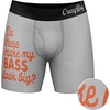 Funny Fishing and Hunting Boxers for Men Sarcastic Briefs for Guys | Deer and Fishing Joke Underwear, Funny Graphic Boxers, Dad Joke , Cool Hunting, Sarcastic, Soft Stretchy Cotton Blend for(Big Bass)
