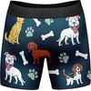 Mens Animal Boxers Funny Cat Dog Fish and More Novelty Underwear | Funny Graphic Boxers, Animal , Cool Sarcastic, Soft Stretchy Cotton Blend for Comfort, Mens Novelty Boxer Briefs(Dog Dad)