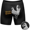 Mens Animal Boxers Funny Cat Dog Fish and More Novelty Underwear | Funny Graphic Boxers, Animal , Cool Sarcastic, Soft Stretchy Cotton Blend for Comfort, Mens Novelty Boxer Briefs(Worlds Greatest)
