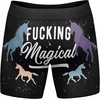 Mens Animal Boxers Funny Cat Dog Fish and More Novelty Underwear | Funny Graphic Boxers, Animal , Cool Sarcastic, Soft Stretchy Cotton Blend for Comfort, Mens Novelty Boxer Briefs(Magical)