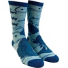 Men’s Beer Fishy Fishy Socks Funny Fisherman Father’s Day Beer Footwear | Funny Graphic Socks, Graphic Sock, Cool Fishing Sock, Beer, Stretchy and Soft, Novelty Socks