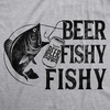 Mens Beer Fishy Fishy T Shirt Funny Fishing Drinking Hilarious Saying Novelty(Light Heather Grey)