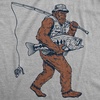 Men’s Bigfoot Fishing Tee for Sasquatch Fans with Witty Style | Funny T Shirts, Graphic Apparel for Men, Cool Fishing Short Sleeve, Soft Cotton Blend, Novelty Tees for Guys