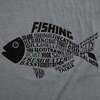 Mens Funny T Shirts Fish Made of Text Fishing Tee for Men | Funny T Shirts, Graphic Apparel for Men, Cool Fishing Short Sleeve, Soft Cotton Blend, Novelty Tees for Guys